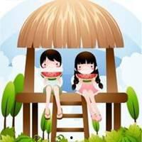 吃瓜卡通头像情侣头像,卡通吃瓜情侣头像背后的浪漫故事